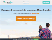 Tablet Screenshot of everydayinsurance.com